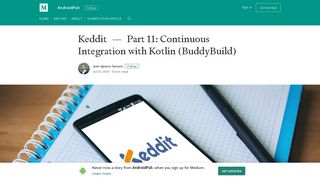 Keddit — Part 11: Continuous Integration with Kotlin (BuddyBuild)