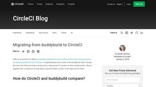 Migrating from buddybuild to CircleCI - CircleCI