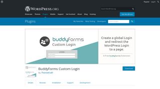 BuddyForms Custom Login | WordPress.org