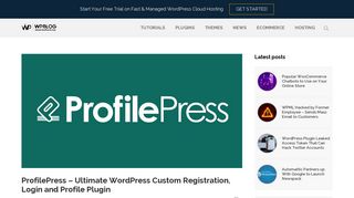 ProfilePress – Ultimate WordPress Custom Registration, Login and ...