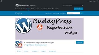 BuddyPress Registration Widget | WordPress.org