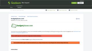 budgetplaces.com : iBex Support