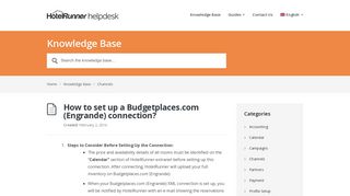 How to set up a Budgetplaces.com (Engrande) connection ...