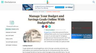 Personal Finance Software Review: BudgetPulse - The Balance