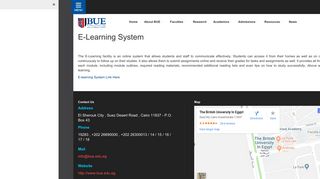 E-Learning system - BUE.edu