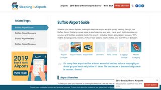 Buffalo Airport Guide - Sleeping in Airports
