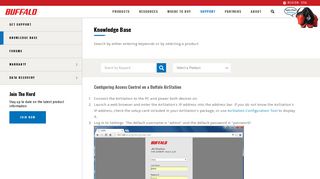 Configuring Access Control on a Buffalo AirStation - Knowledge Base ...
