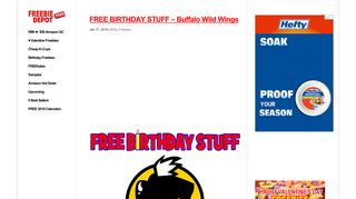 FREE BIRTHDAY STUFF – Buffalo Wild Wings | Freebie Depot