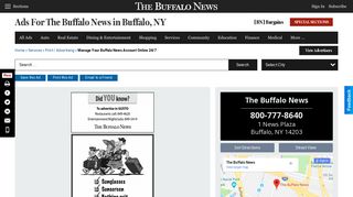 Manage your Buffalo News Account online 24/7, The Buffalo News ...