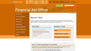 Banner Help | Financial Aid Office | SUNY Buffalo State