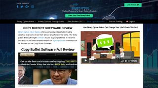 Copy Buffett Software Review | SCAMS Exposed! - Binary Option Robot