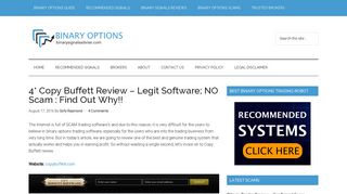 4* Copy Buffett Review - Legit Software; NO Scam : Find Out Why!!