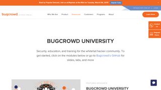 Bugcrowd University | Bugcrowd