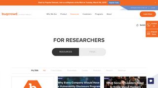 For Researchers | Bugcrowd