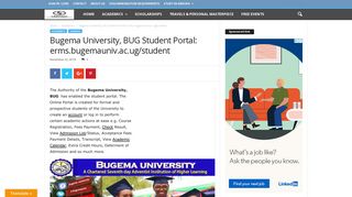 Bugema University, BUG Student Portal: erms.bugemauniv.ac.ug ...