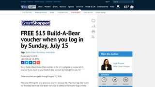 FREE $15 Build-A-Bear voucher when you log in by Sunday, July 15 ...