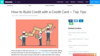 How to Build Credit with a Credit Card – Top Tips - WalletHub