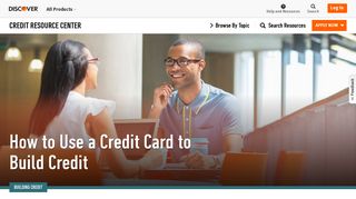 Here's How to Use a Credit Card to Build Credit | Discover