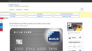 Build MasterCard Offers | Build Card Credit Line Increase - Credit Shure