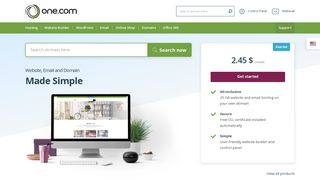 One.com: Website hosting - Domain names - Website builder