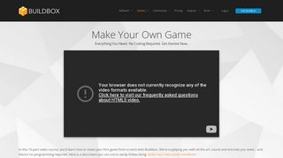 Make Your Own game - Buildbox