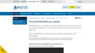 Water Corporation of WA - Using BuilderNet as a guest
