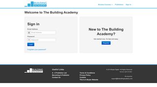 The Building Academy | Log In