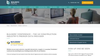Builders' Conference - Builder's Profile