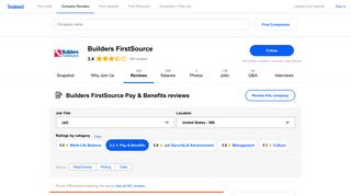 Working at Builders FirstSource: 172 Reviews about Pay & Benefits ...