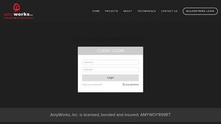 BuilderTrend Login — Amy Works