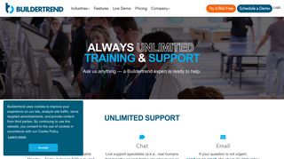 Unlimited Support & Training | Buildertrend