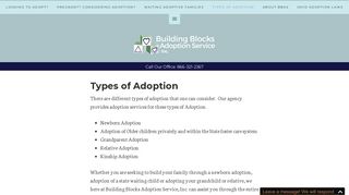 Types of Adoption. Building Blocks Adoption Agency