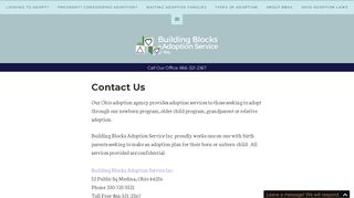 Contact Us- Building Blocks Adoption Service Inc.- An Ohio Adoption ...