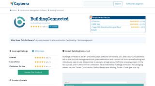 BuildingConnected Reviews and Pricing - 2019 - Capterra