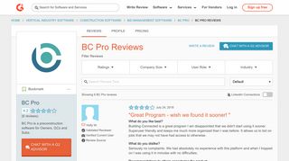 BC Pro Reviews 2018 | G2 Crowd