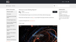 Where do I access Building Reports? – EG Support