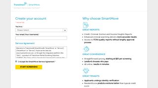 Sign Up for SmartMove - TransUnion SmartMove