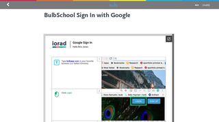BulbSchool Sign In with Google | bulb