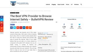 The Best VPN Provider to Browse Internet Safely - BulletVPN Review