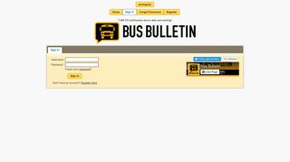 Bus Bulletin - Login
