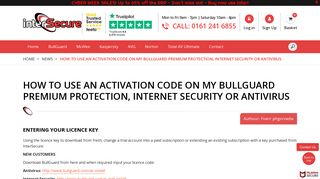 How to use an activation code on my BullGuard Premium Protection, Inte