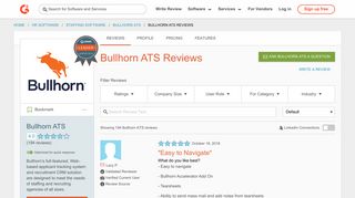 Bullhorn ATS Reviews 2019 | G2 Crowd