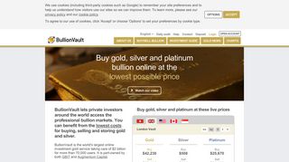 BullionVault: Buy Gold, Silver & Platinum Bullion Online