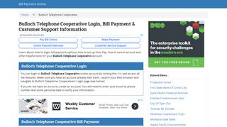 Bulloch Telephone Cooperative Login, Bill Payment & Customer ...