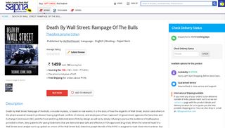 Buy Death By Wall Street: Rampage Of The Bulls book : Theodore ...