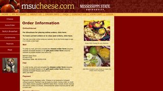 order info - MSU Cheese.com
