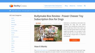 Bullymake Box Review - Power Chewer Toy Subscription Box for Dogs