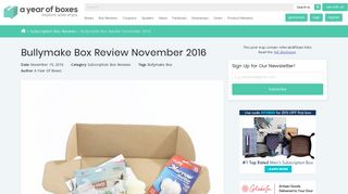A Year of Boxes™ | Bullymake Box Review November 2016 - A Year ...