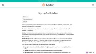 Sign Up For Bulu Box
