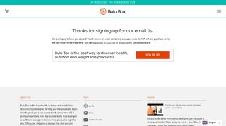 Thanks for signing up for our email list – Bulu Box